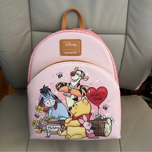 Disney Winnie the Pooh and Friends Valentines Day Loungefly Mini Backpack: NWT